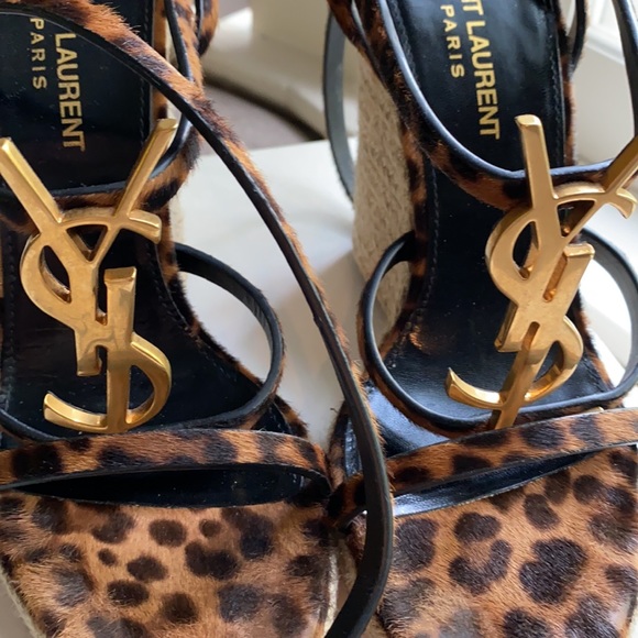 YSL MADGE WEDGE SANDAL SIZE 36 EXCELLENT CONDITION - Picture 3 of 8